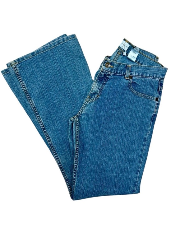 Calvin Klein Denim - Vintage Y2K Calvin Klein Jeans Light Wash Low Rise Flare Denim Size 9 Fits a 26